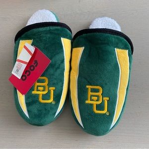 Baylor Bears FOCO Men's Team Logo Sherpa Slide Slippers Size Small 7-8